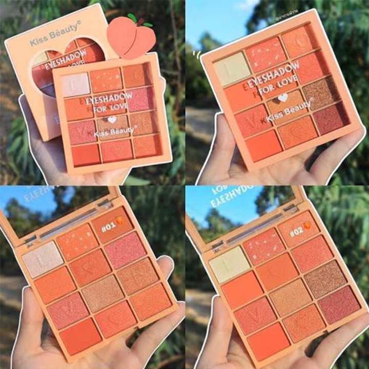 Phấn mắt Kiss Beauty Luxury Pro Eyeshadow 9 ô vuông